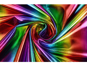 Lamé Regenbogen Schmal