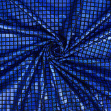 Lamé Ruitjes Kobalt Blauw