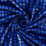 Lamé Check Cobalt Blue