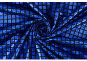 Lamé Check Cobalt Blue
