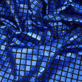 Lamé Ruitjes Kobalt Blauw