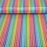 Lamé Rainbow Check White 1