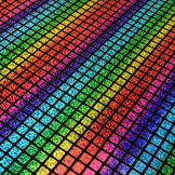 Lamé Rainbow Check Black 2