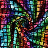 Lamé Rainbow Check Black 2