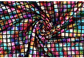 Lamé Regenboog Ruitjes Multi 3