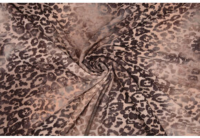 Viscose Jersey  Tie Dye Leopard