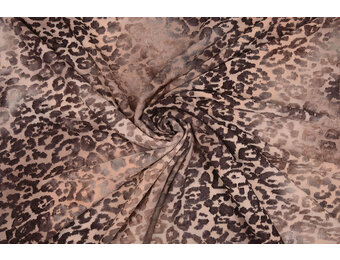 Viscose Jersey  Tie Dye Leopard