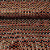 Viscose Punta Di Roma Chain Navy Red