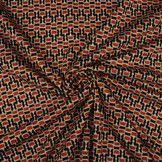 Viscose Punta Di Roma Chain Navy Red