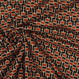 Viscose Punta Di Roma Chain Navy Red