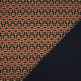 Viscose Punta Di Roma Chain Navy Red