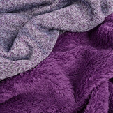 Sweatstoff Gestrickt, Bunt Melange Lila