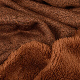 Sweatstoff Gestrickt, Bunt Melange Brique