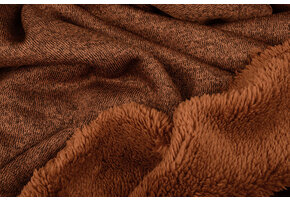 Knitted Jogging, Fur Melange Brique