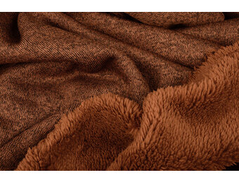 Sweatstoff Gestrickt, Bunt Melange Brique