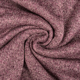 Sweatstoff Gestrickt, Bunt Melange Alpenveilchen Rosa