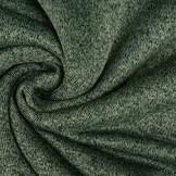 Sweatstoff Gestrickt, Bunt Melange Dunkel Grün