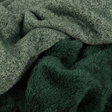 Knitted Jogging, Fur Melange Dark Green