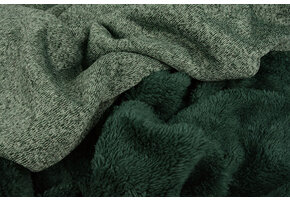 Knitted Jogging, Fur Melange Dark Green