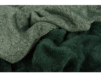 Knitted Jogging, Fur Melange Dark Green