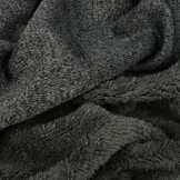 Sweatstoff Gestrickt, Bunt Melange Dunkelgrau