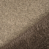 Sweatstoff Gestrickt, Bunt Melange Taupe