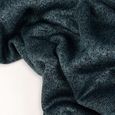 Knitted Jogging, Fur Melange Petrol