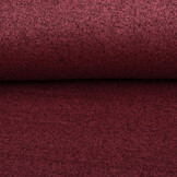 Sweatstoff Gestrickt, Bunt Melange Weinrot