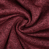 Sweatstoff Gestrickt, Bunt Melange Weinrot