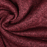 Sweatstoff Gestrickt, Bunt Melange Weinrot