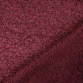Knitted Jogging, Fur Melange Wine Red