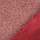 Sweatstoff Gestrickt, Bunt Melange Rot