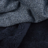 Knitted Jogging, Fur Melange Navy Blue