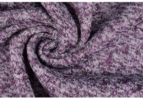 Knitted Fleece 3-Tone Purple
