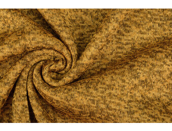 Knitted Fleece 3-Tone Ocher Yellow
