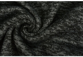 Gebreide Fleece 3-Tone Donker Grijs