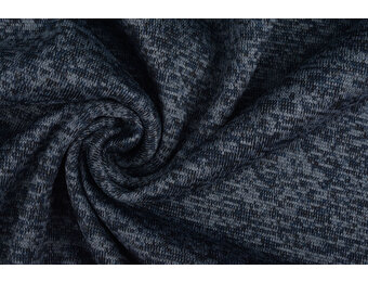 Knitted Fleece 3-Tone Navy Blue