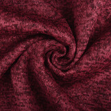 Strickfleece 3-Tone Weinrot