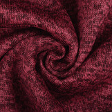 Strickfleece 3-Tone Weinrot