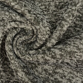 Gebreide Fleece 3-Tone Zwart Grijs