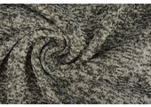 Knitted Fleece 3-Tone Black Grey