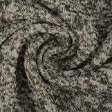 Strickfleece 3-Tone Schwarz Grau