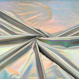 Lamé Holographic Neon Silver