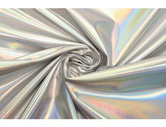 Lamé Holographic Neon Silver