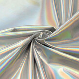 Lamé Holographic Neon Silver