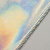 Lamé Holografisch Neon Silber
