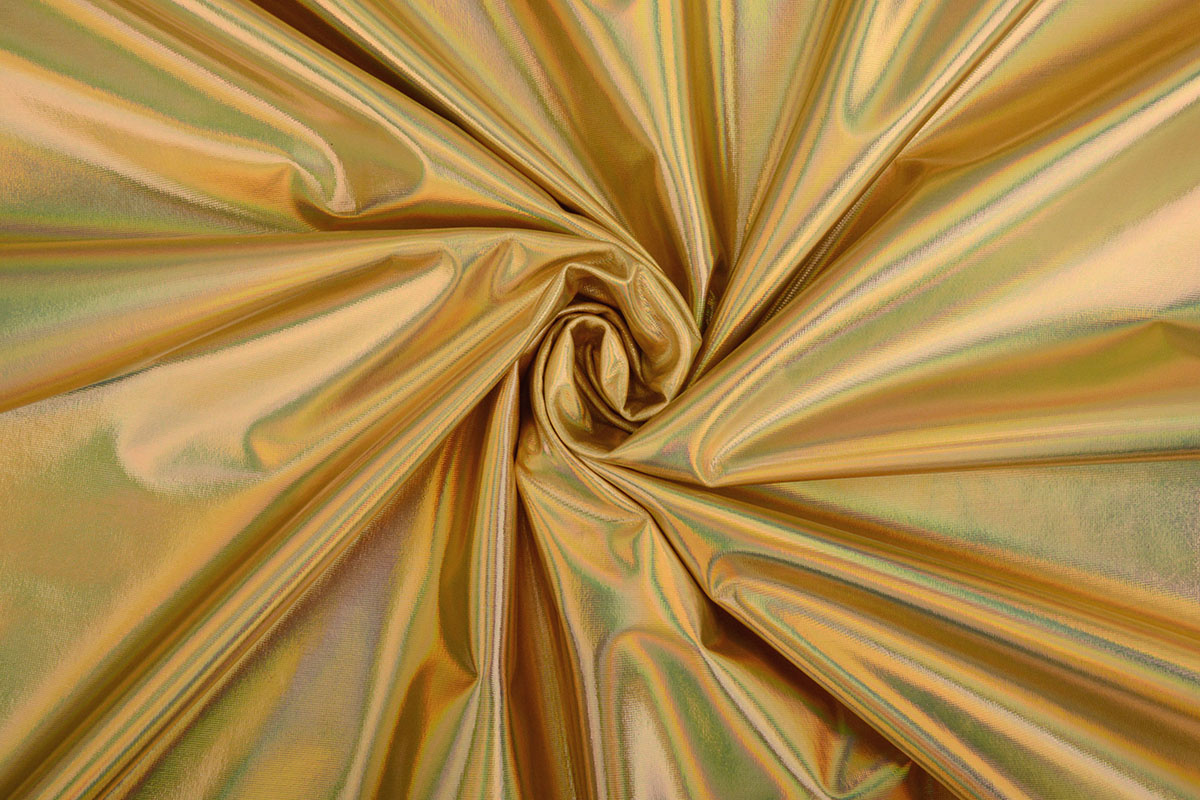 Lamé Holografisch Neon Goud