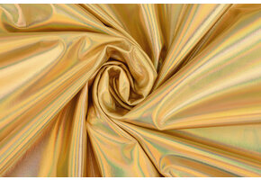 Lamé Holographic Neon Gold