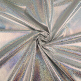 Lamé Holografisch Sparkle Silber