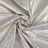 Lamé Holographic Sparkle  Silver
